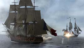 Prise du navire anglais Kent par le corsaire Surcouf